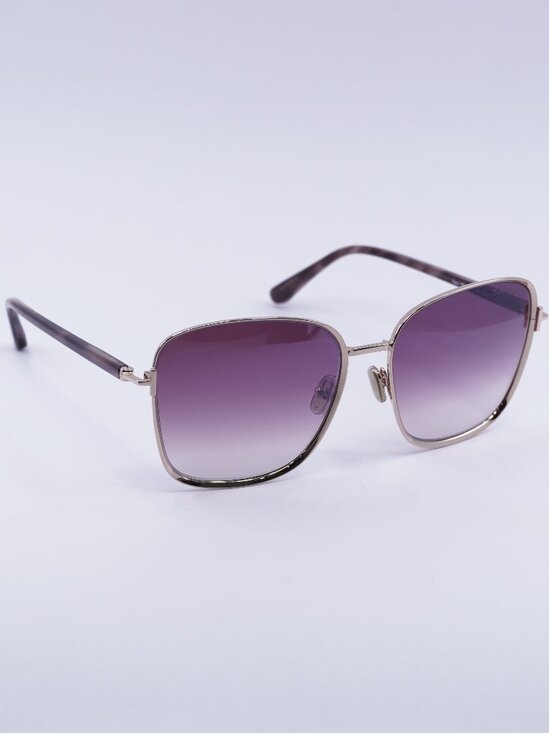 Tom Ford Fern FT1029 28Z Sunglasses Rose Gold Square Frame, Rose Gradient Lenses - Picture 1 of 10